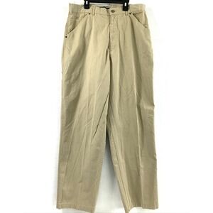 J‎ Riggins Pants Mens 33 M Sportswear Khaki Trousers Tan Cotton Workwear